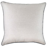 Cushion Cover-With Black Piping-Natural-60cm x 60cm