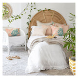 Cushion Cover-With Piping-Paint Stripes Blush-35cm x 50cm - Front View