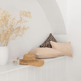 Cushion Cover-With Black Piping-Jungle Peach-35cm x 50cm