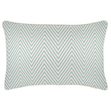 Cushion Cover-With Piping-Zig Zag Pale Mint-35cm x 50cm