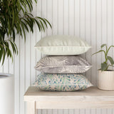 Cushion Cover-With Piping-Zig Zag Pale Mint-35cm x 50cm - Front View