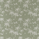 Cushion Cover-With Piping-Postcards Sage-35cm x 50cm - Side View