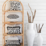 Cushion Cover-With Piping-Cover-Art-Studio-45cm x 45cm - Top-Down View
