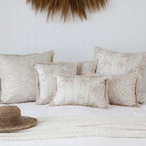 Cushion Cover-With Piping-Tall-Palms-Beige-60cm x 60cm