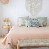 Cushion Cover-With Piping-Solid-Sage-45cm x 45cm - Front View