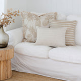 Cushion Cover-With Piping-Journey Beige-35cm x 50cm - 45-Degree Angle