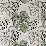 Cushion Cover-With Piping-Rainforest Sage-45cm x 45cm - Side View