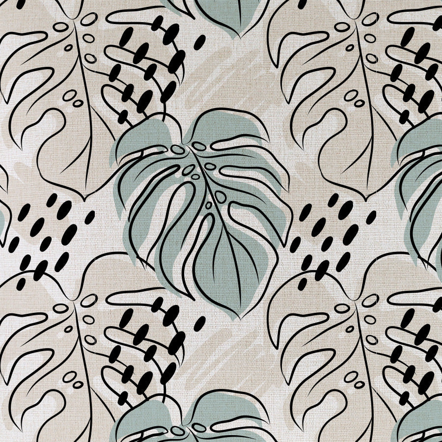 Cushion Cover-With Piping-Rainforest Seafoam-45cm x 45cm