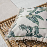 Cushion Cover-Coastal Fringe-Del Coco-45cm x 45cm - Side View