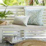 Cushion Cover-Coastal Fringe Natural-Seminyak Smoke-45cm x 45cm - Front View