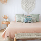 Cushion Cover-Coastal Fringe-Solid-Sage-45cm x 45cm