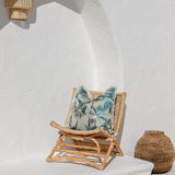 Cushion Cover-Coastal Fringe-Palm Trees Sage-60cm x 60cm - Front View