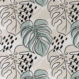 Cushion Cover-Coastal Fringe Natural-Rainforest Seafoam-35cm x 50cm - Front View