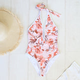 One Piece-Deep Plunge-Hawaiian-Small - Front View