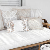 Cushion Cover-Boho Textured Single Sided-Africa-30cm x 50cm - Front View