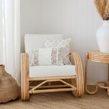 Cushion Cover-Boho Textured Single Sided-Africa-30cm x 50cm - Side View