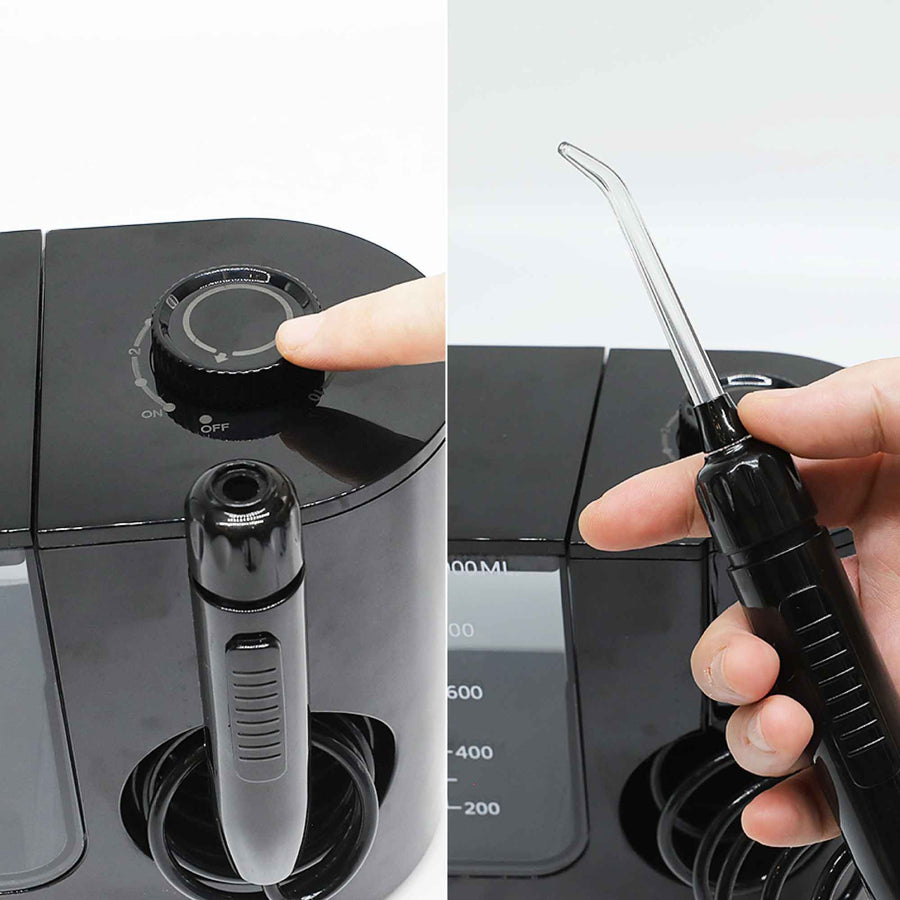 Orku 1000ml Water Flosser Electric Oral Irrigator - Adjustable Pressure Black, image 4