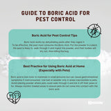 400g Boric Acid Powder High Purity Fully Soluble Granule Pest Ant Cockroaches - Rear View