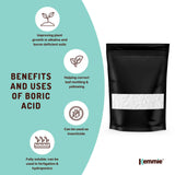 1Kg Boric Acid Powder High Purity Fully Soluble Granule Pest Ant Cockroaches - Side View