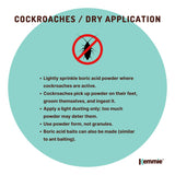 2Kg Boric Acid Powder High Purity Fully Soluble Granule Pest Ant Cockroaches - Close-Up Angle