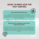 5Kg Boric Acid Powder High Purity Fully Soluble Granule Pest Ant Cockroaches - Rear View