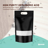 Kemmie 10Kg Boric Acid Powder 99.9% Pure - Soluble Orthoboric Acid H3BO3 - Front View