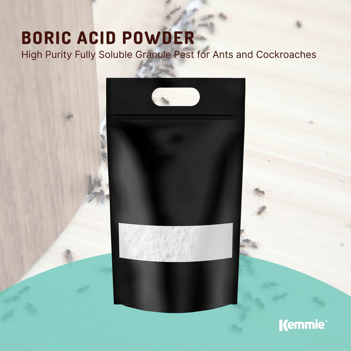 20Kg Boric Acid Powder High Purity Fully Soluble Granule Pest Ant Cockroaches