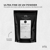 Orku 50g Fine Diatomaceous Earth - Food Grade FCC Fossil Shell Flour Powder - Side View