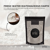 1Kg Organic Fine Diatomaceous Earth - Food Grade Fossil Shell Flour Powder - 45-Degree Angle