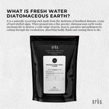 1Kg Organic Fine Diatomaceous Earth - Food Grade Fossil Shell Flour Powder - Top-Down View