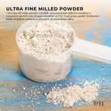 Orku 2Kg Fine Diatomaceous Earth - Food Grade FCC Fossil Shell Flour Powder - Rear View