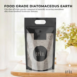 Orku 5Kg Fine Diatomaceous Earth - Food Grade FCC Fossil Shell Flour Powder - Front View