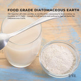 5Kg Organic Fine Diatomaceous Earth - Food Grade Fossil Shell Flour Powder - Rear View