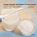 10Kg Organic Fine Diatomaceous Earth - Food Grade Fossil Shell Flour Powder - Rear View