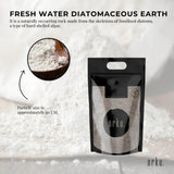 Orku 22.6kg Fine Diatomaceous Earth - Food Grade Fossil Shell Flour Powder Bulk - Top-Down View
