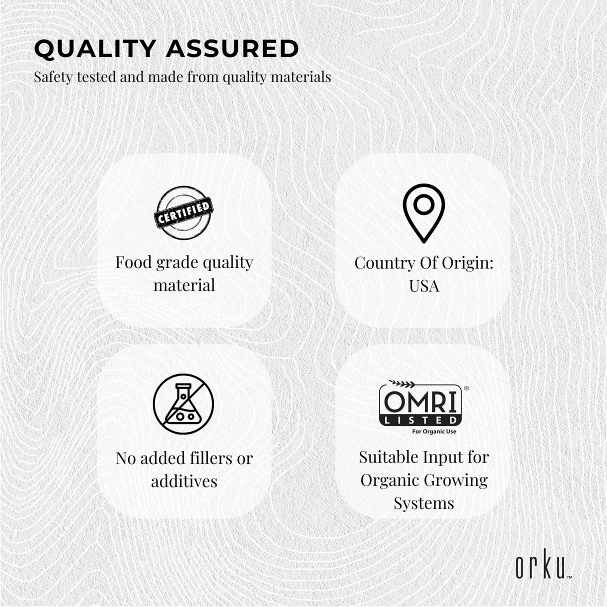 Orku 22.6kg Fine Diatomaceous Earth - Food Grade Fossil Shell Flour Powder Bulk
