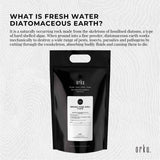 22.6Kg Organic Fine Diatomaceous Earth - Food Grade Fossil Shell Flour Powder - Top-Down View