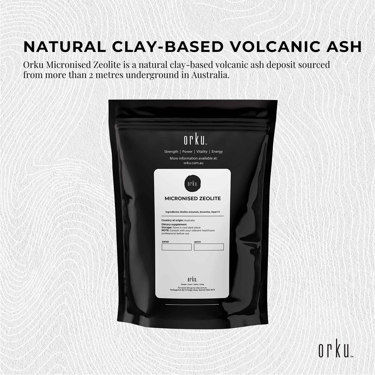 1Kg Ultra-Fine Micronised Clinoptilolite Zeolite Powder - Pure Volcamin Mineral Supplement