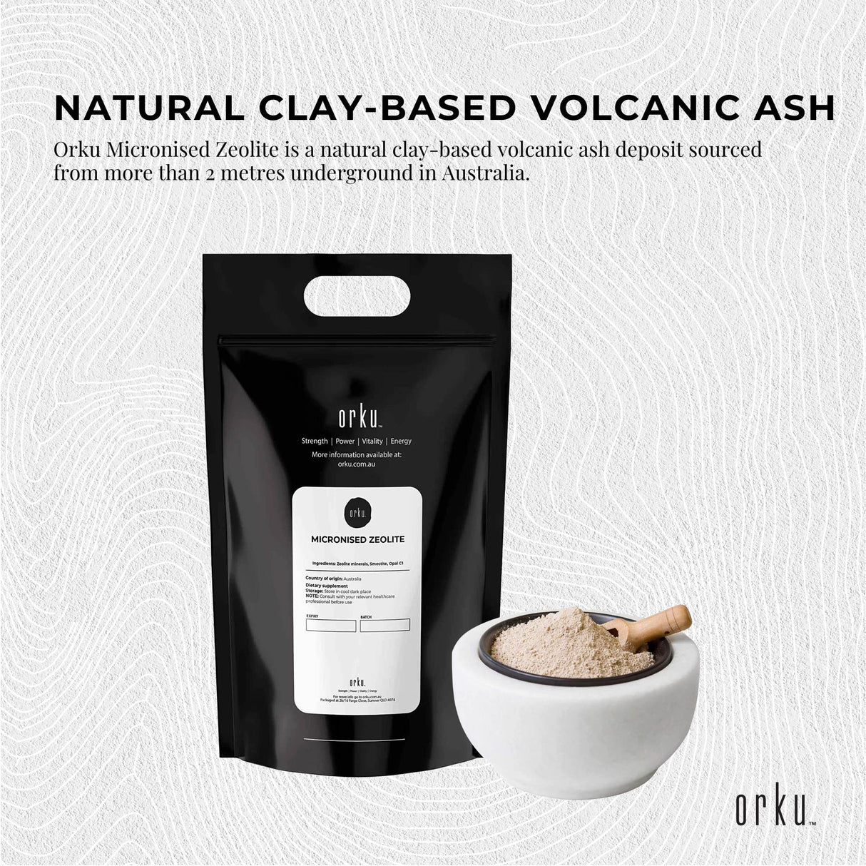 20Kg Ultra-Fine Micronised Volcamin Zeolite Mineral Powder