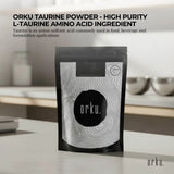 Orku 100g Taurine Powder - High Purity L-Taurine Amino Acid Ingredient - Front View