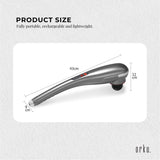 Rechargeable Body Hammer Massager - Handheld Portable Cordless Electric Massage - Rear View