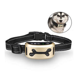 Dog Bark Collar - Sound and Vibration Automatic USB Rechargeable Training Device - Front View