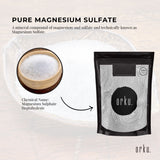Orku 1Kg Epsom Salt - Magnesium Sulphate Bath Salts For Skin Body Sulfate - Top-Down View