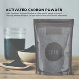 Orku 10g Activated Carbon Powder Coconut Charcoal - Water Filtration - Front View