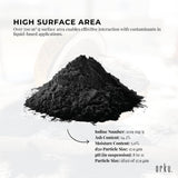 Orku 20Kg Activated Carbon Powder Coconut Charcoal - Water Filtration - Top-Down View