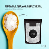 Orku 100g Magnesium Chloride Flakes Hexahydrate - FCC USP Spec Bath Salts - Close-Up Angle