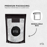 2Kg Magnesium Chloride Flakes Hexahydrate - Organic USP Food Grade Bath Salt - Close-Up Angle