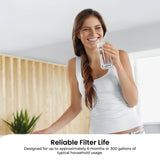 IcePure RWF0300A RFC0300A Inline Fridge Water Filter Replacement 1/4 Inch - 45-Degree Angle