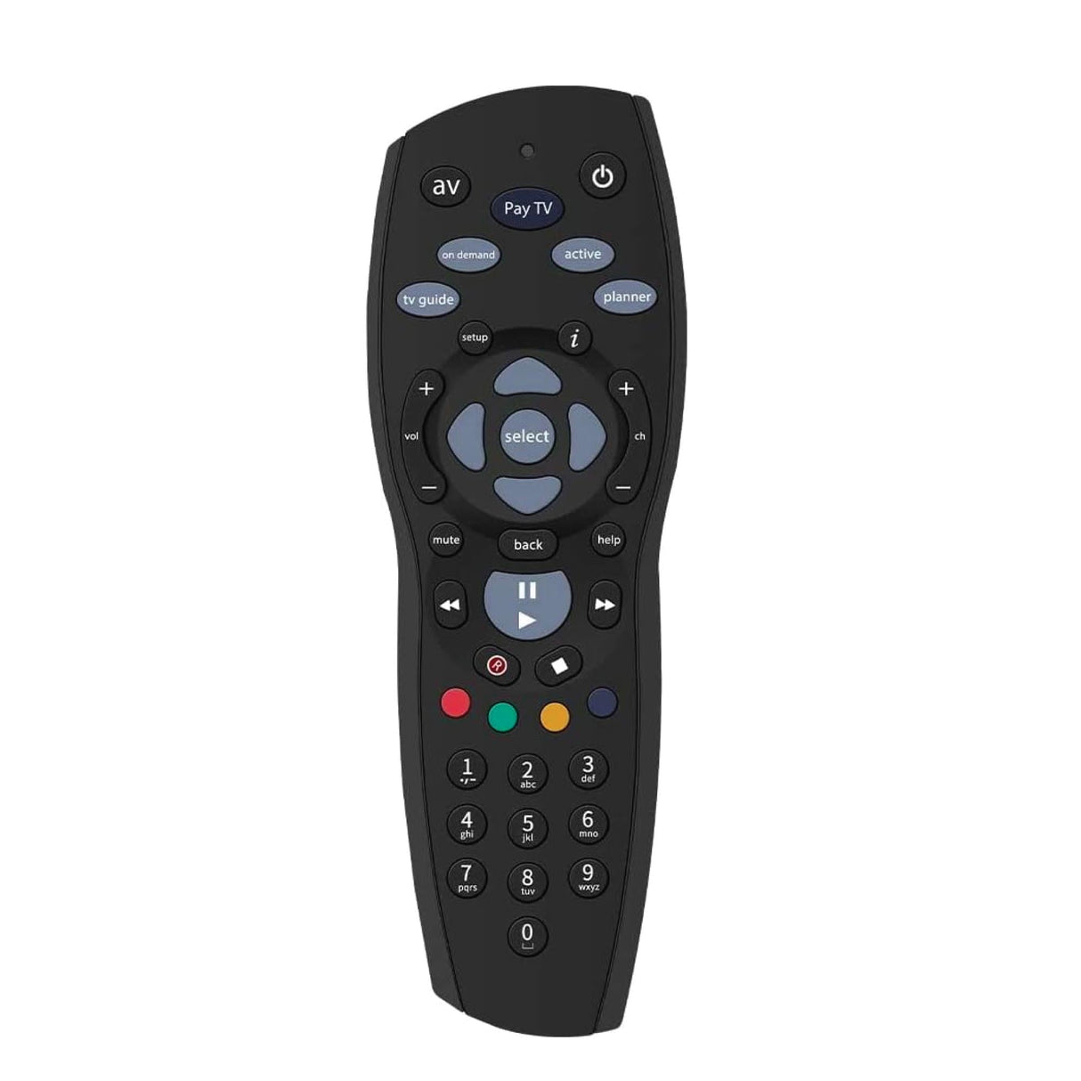 Universal Black Remote Control for Foxtel IQ Series and HD MyStar Boxes