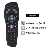 Universal Black Remote Control for Foxtel IQ Series and HD MyStar Boxes - Side View